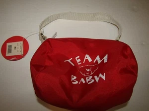 BABW Rojo EQUIPO BABW Construye un Oso PEQUEÑO Bolso de Lona Deportivo con Cremallera para Peluche - Imagen 1 de 6
