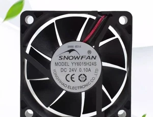 SNOWFAN YY6015H24S DC24V 0,10A Ventola di raffreddamento a 2 fili 6 cm - Foto 1 di 3