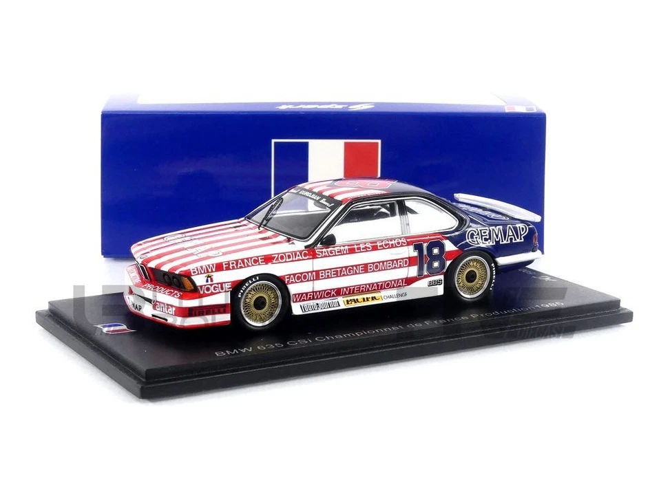SPARK 1/43 - BMW 635 CSI N - CHAMPIONNAT DE FRANCE 1985 SF257 - Image 1 of 1