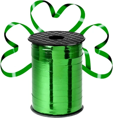 Green Curling Ribbon St Patricks Day Metallic Crimped for Saintt Pattys Day Clea - Image 1 of 4