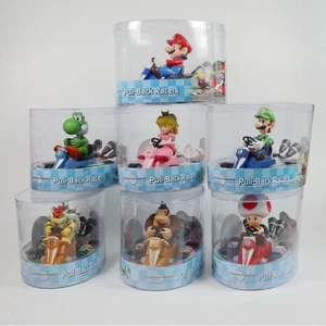 Gifts Super Mario Kart Princess Peach Pull Ba Figure Car Pvc Toy Collection - Picture 1 of 11