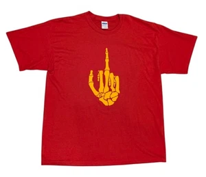 Snitches Dying Breed T-Shirt Graphic Tee Middle Finger Skeleton Bones Bullet XL - Picture 1 of 7