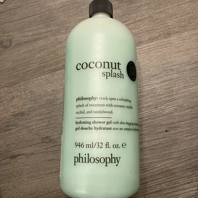 Philosophy  Coconut Splash Shampoo Shower Gel Bubble Bath 32 oz SEALED + Pump - Image 1 of 3