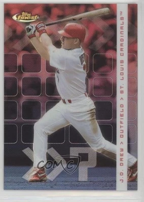 2002 Topps Finest Refractor /499 JD Drew #64 - Image 1 of 2
