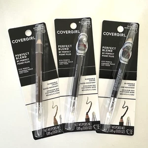 3 CoverGirl Perfect Blend Augenstifte in Rauchtaupe, Schwarz/Braun, Basic Schwarz - Bild 1 von 3