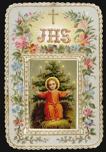 santino cromo-holy card GESU' BAMBINO - Picture 1 of 1