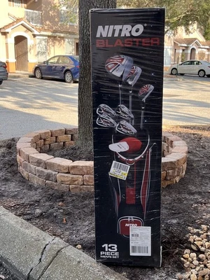 Red Right-Handed Golf Clubs. Nitro Blaster 13-Piece Golf Set *NEW* - Image 1 of 4