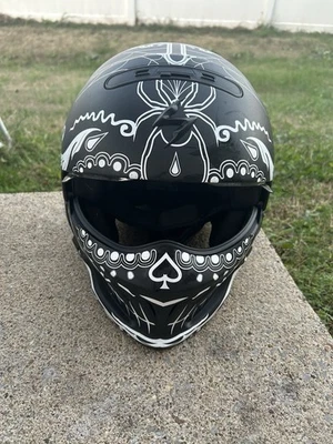 Scorpion EXO-Covert FX El Malo Motorcycle Helmet White/Matte Black - Image 1 of 4