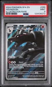 2024 POKEMON SFA EN-SHROUDED FABLE ILLUSTRATION RARE #066 HOUNDOOM PSA 9 - Picture 1 of 2