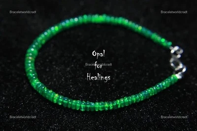 Joia corrente prata esterlina não pedra opala etíope natural Rondelle - Imagem 1 de 4