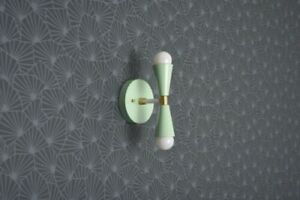Modern Wall Sconce - Mint Green Sconce - Wall Light - Mid Century - Modern