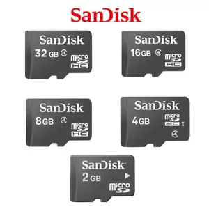 SanDisk 2GB 4GB 8GB 16/32GB TF Micro SD SDHC Standardowa karta pamięci C4 + adapter - Zdjęcie 1 z 11