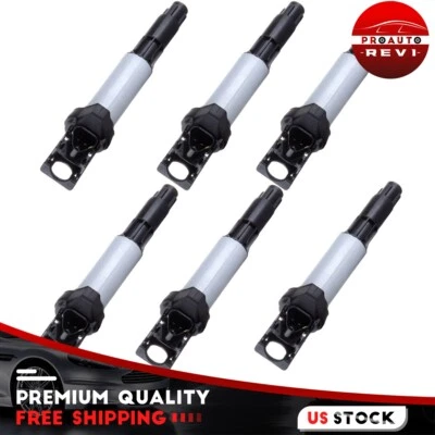 6×Ignition Coil For 2002-2005 BMW 325Ci 325i 325xi 2.5L L6 745Li 745i 4.4L V8 - Image 1 of 4