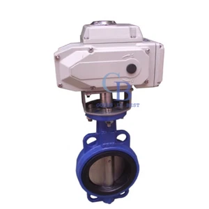 AC220V 2.5" DN65 Motorized Butterfly Valve Wafer Type EPDM Sealing - Picture 1 of 5