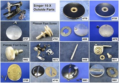 Singer Sewing Machine Models 15-88, 89, 91 Choose Your Parts! Free Ship Over $30 - Image 1 of 4