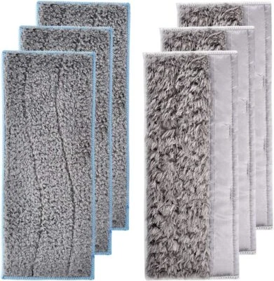 LESINAVAC Replacement Pads for iRobot Braava Jet M6/6110 Robot Mop (3 Wet & 3 Dry)