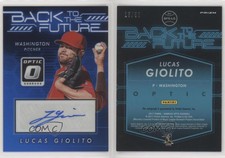 2017 Donruss Optic Back to the Future Signatures Blue /50 Lucas Giolito Auto