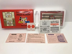 Nintendo Game & Watch Mickey & Donald DM-53 Multi Screen Original Box NEW RARE! - Picture 1 of 17