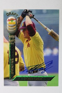 1994 Signature Rookies #58 Todd Cady Autograph