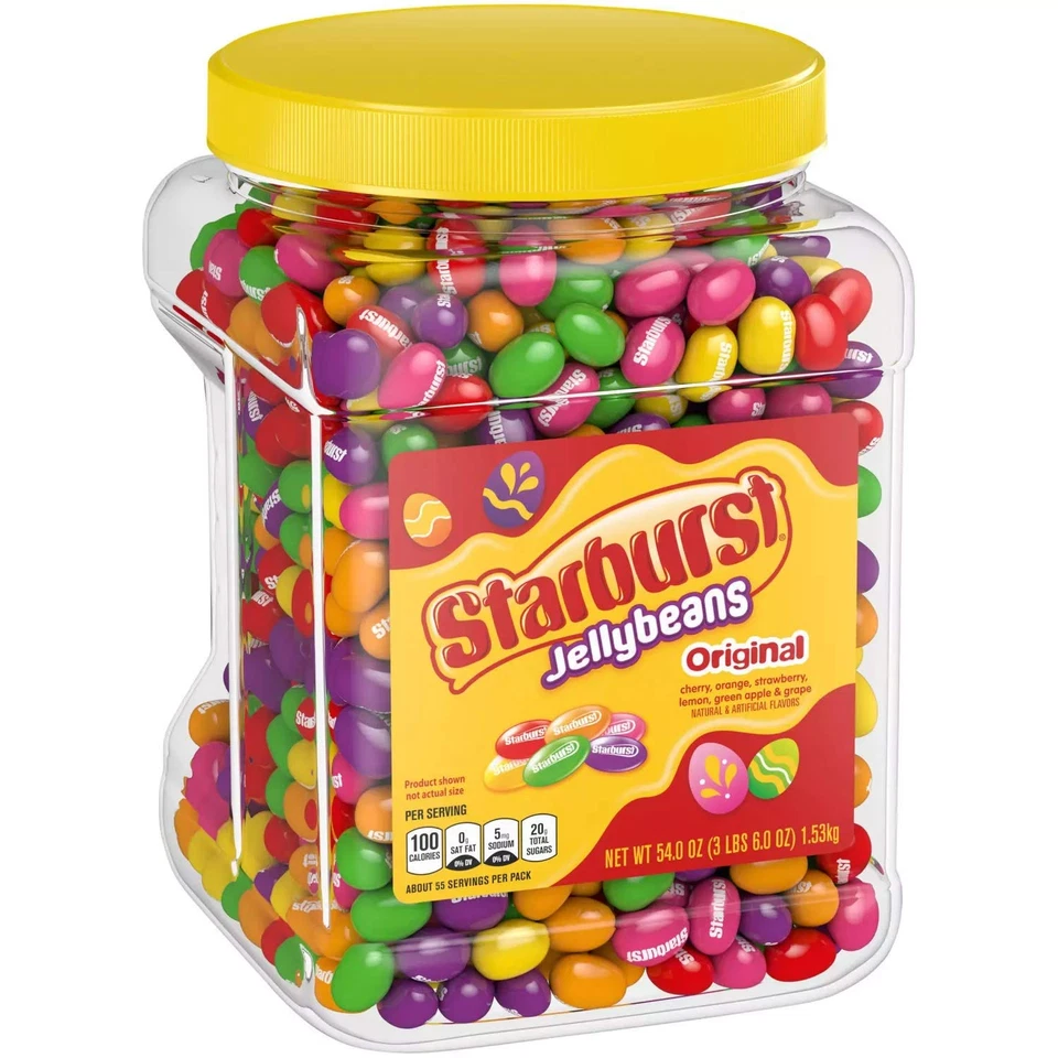 Starburst Jelly Beans, Original Fruit Flavors, 54 Ounce Family Size Bag - Image 1 of 4