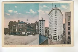 2 vedute Testa di Turco 1908-1912 e ora 1913 Provvidenza RI - Foto 1 di 1