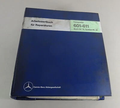 Arbeitswertbuch Arbeitsrichtzeiten Mercedes-Benz Bremen Transporter T1 605-611 - Imagen 1 de 4