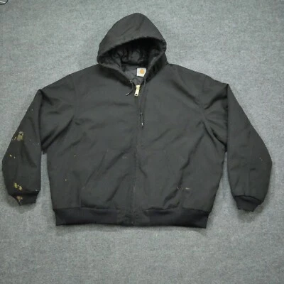 Chaqueta Carhartt De Colección Para Hombres 2XL Negra J133 Negra Yukon Extreme Active Chaqueta Y2K Foto 1 de 4