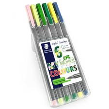 Staedtler Triplus Fineliner Stylos - 0.3mm - Botanique Couleurs - Portefeuille