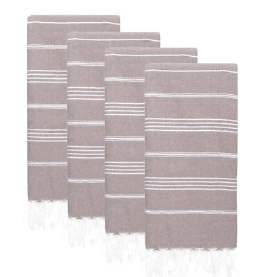 Juego de 4 toallas de playa (38" x 71") | Toallas turcas extra grandes 100 % algodón Foto 1 de 4