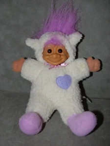Troll Puppe 6 Zoll Russ Plüsch weiches Schaf/Lamm lila  - Bild 1 von 1