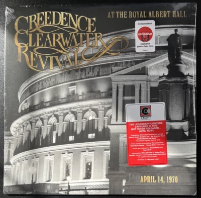 CREEDENCE CLEARWATER REVIVAL ROYAL ALBERT HALL GREEN MARBLE VINYL LP SEALED MINT - Image 1 of 2
