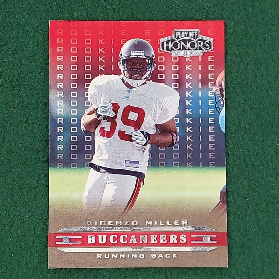Dicenzo Miller 2002 Playoff Honors Football ROOKIE Card #135 serial #6161/1000 - Image 1 of 4