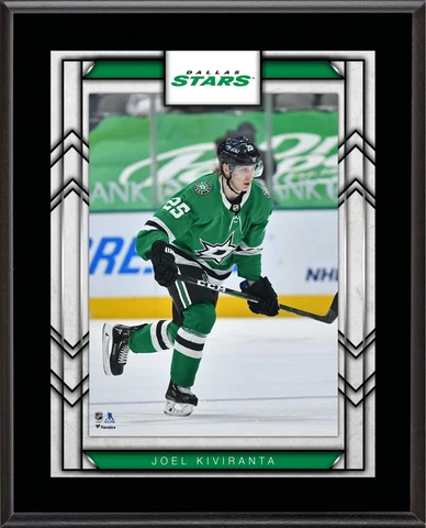 Joel Kirvanta Dallas Stars 10.5" x 13" Sublimated Player Plaque Cover