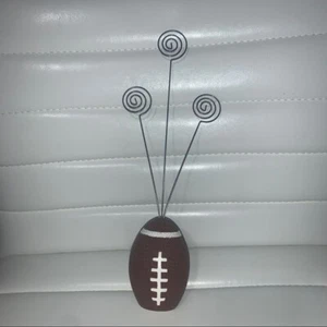 3- Wire Photo and Memo Holder Stand with Football Base - Picture 1 of 4