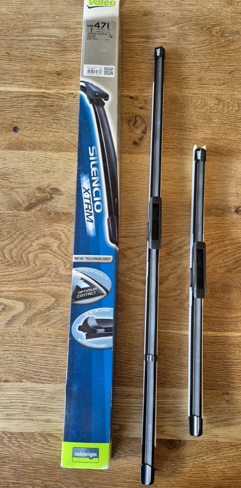 VALEO SILENCIO X.TRM FLAT BLADE SET FITS CITROËN C3 650mm/26" 400mm/16" VM471 - Image 1 of 4