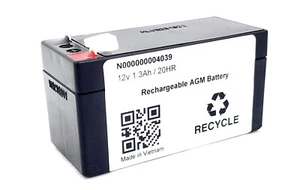N00000004039 Auxiliary AUX Battery 12V 1.2AH for Mercedes Benz CL ML R S GLE GLB - Foto 1 di 4