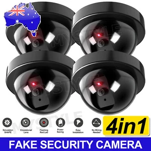 4X Wireless Dummy Fake Security Camera Surveillance CCTV LED Flash Imitation Cam - Picture 1 of 10