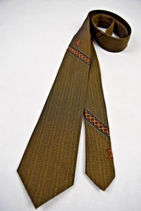 Corbata de Colección Años 50 60 Logo Dragón Rayas Ajustada Dacron Poli Corbata 54" x 2.75" - Imagen 1 de 6