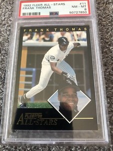 1992 fleer all stars FRANK THOMAS PSA 8 # 11 RARE