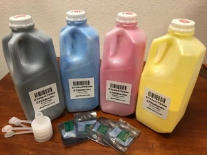 (500g x 4) Toner Refill for Lexmark C792, C792e, C792de, C792dhe + 4 Chip (20k) - Picture 1 of 5