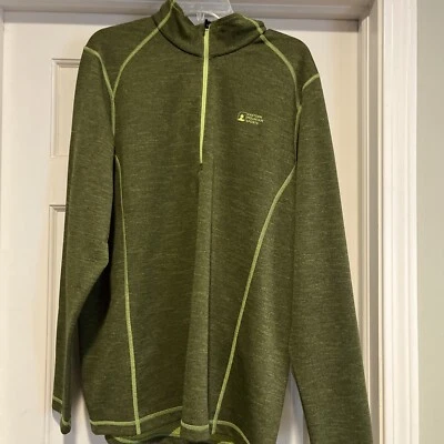 Eastern Mountain Sports Tech Wick Suéter Para Hombres X GRANDE Verde 1/4 Cremallera Manga Larga Foto 1 de 4