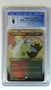 MTG Card Voilent Outburst Secret Lair Look at the Kitties CGC 9 - Picture 1 of 2