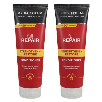 John Frieda Full Repair Strengthen + Restore Conditioner 250ml - 2 PACK