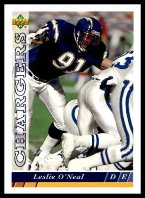 1993 Upper Deck #235 Leslie O'Neal San Diego Chargers Football Card - Image 1 of 2