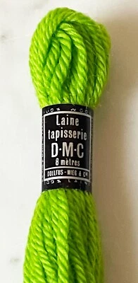 DMC Laine Tapisserie France 100% Wool Tapestry Yarn - 1 Skein Bright Green #7342 - Image 1 of 4