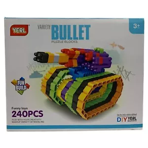 Variety Puzzle Blocks 240 Pieces Assorted Colours Unisex Kids Building Toy - Bild 1 von 6