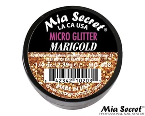 Mia Secret Nail Art Powder Micro Glitter Collection (MARIGOLD) 1/4oz - Picture 1 of 2