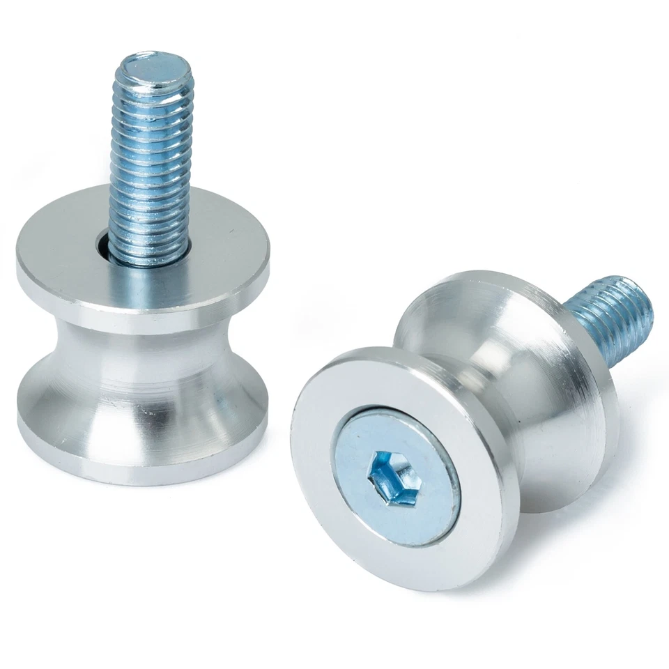 A-PRO SRL Coppia Supporti Cavalletto Moto Nottolini Accessori Alzamoto Vite M 0 8 Argento