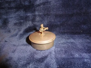 Vintage Sterling Empire Silber Pille Ring Box Dose Cherub winzig 1,5" 27,5 Gramm - Bild 1 von 4