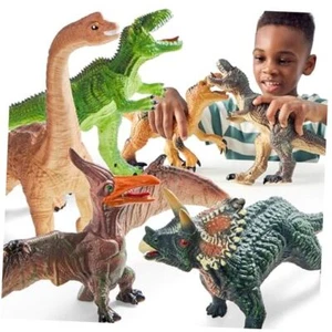 Big Dinosaur Toys for Toddlers, 6 Piece Large Soft Dinosaur Figures with an - Picture 1 of 7